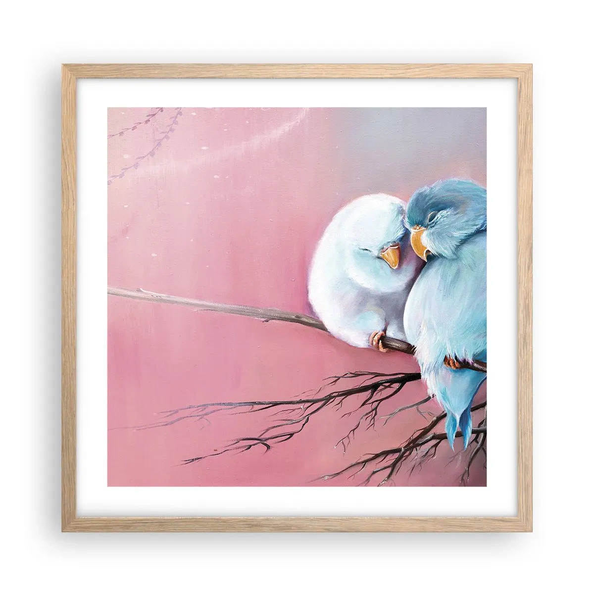 Plakat w ramie jasny dąb - Cóż tu dodać?… - 50x50 cm