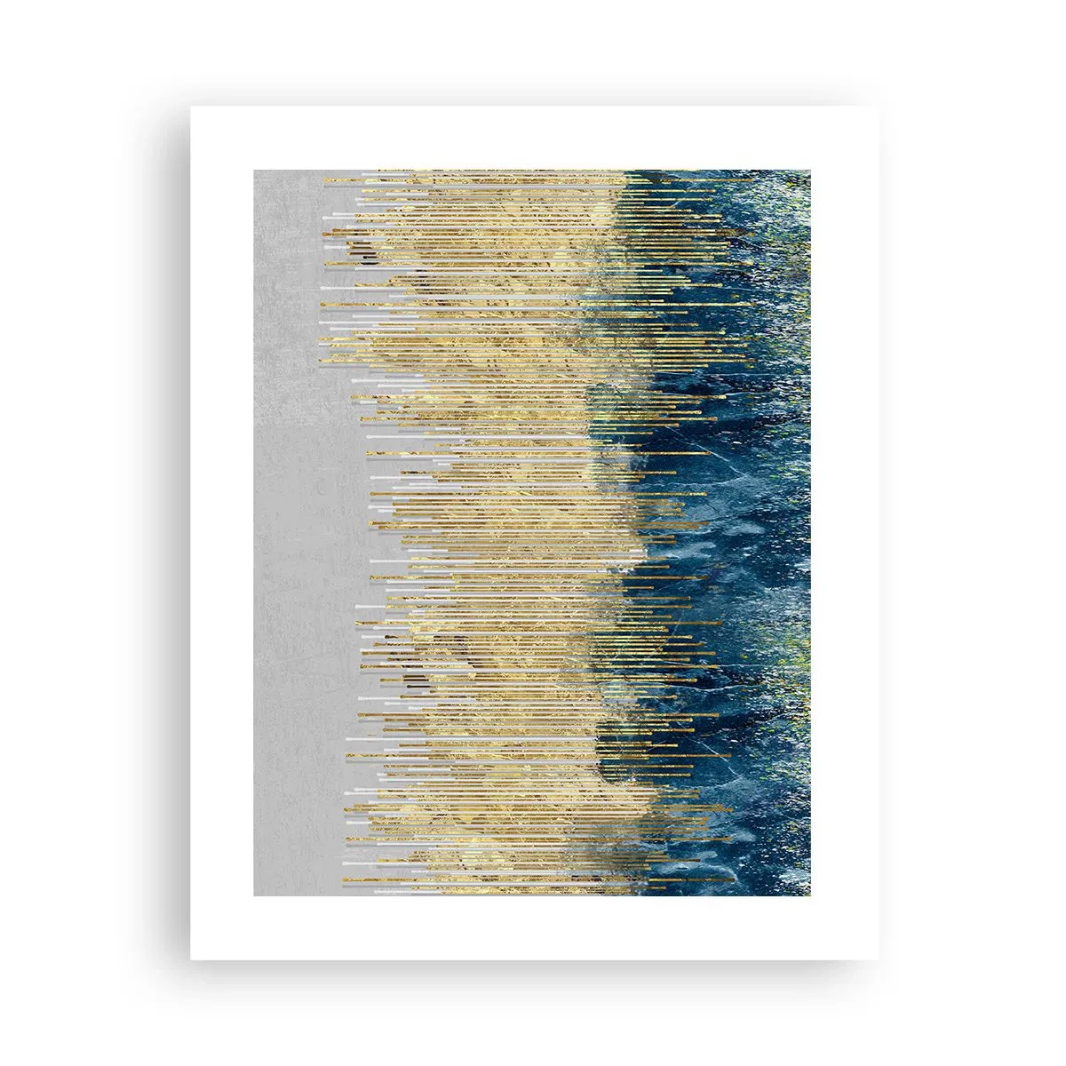 Plakat - Wyzłocona granica - 40x50 cm