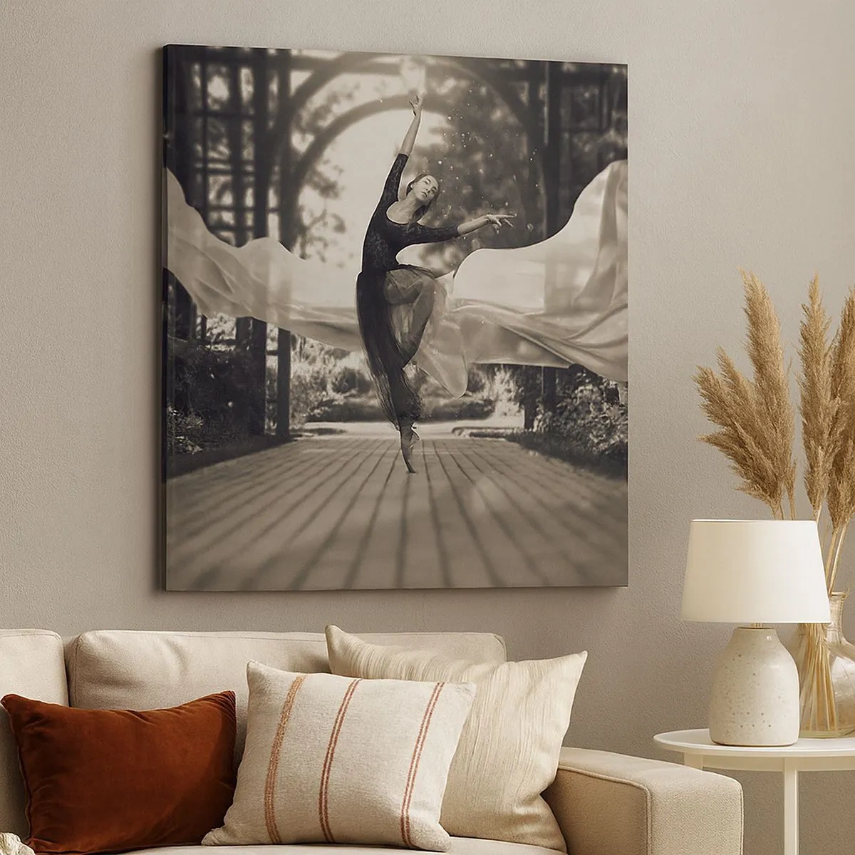 Obraz na płótnie - Taniec ducha ogrodu - 30x30 cm