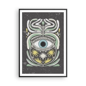 Plakat w czarnej ramie - Plemienne rytuały - 70x100 cm