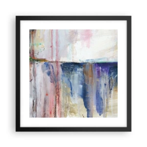 Plakat w czarnej ramie - Barwne wrażenia i skojarzenia - 40x40 cm