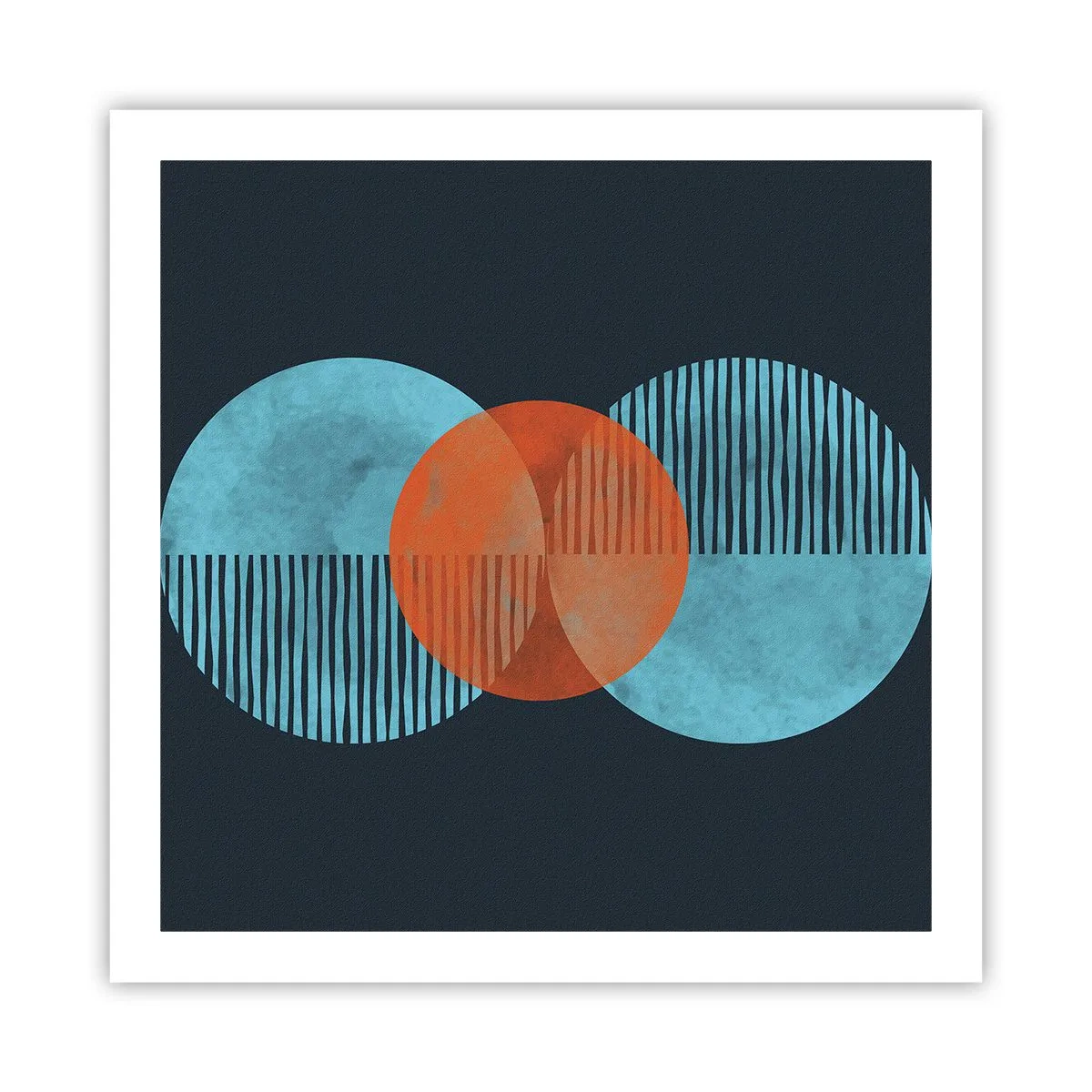 Plakat - Kompozycja symetryczna - 60x60 cm