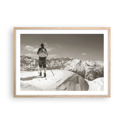 Plakat w ramie jasny dąb - A góry te same - 70x50 cm