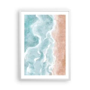 Plakat w białej ramie - Abstrakcja obłoczna - 50x70 cm