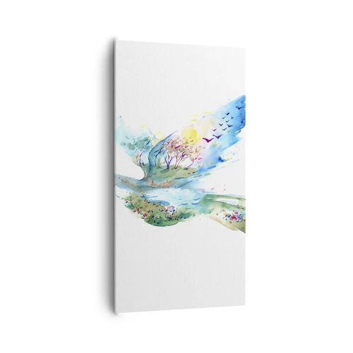 Obraz na płótnie - Na skrzydłach natury - 65x120 cm