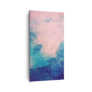 Obraz na płótnie - Błękitne objęcia - 65x120 cm