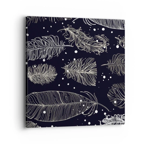 Obraz na płótnie - Pierzasta koronka - 40x40 cm