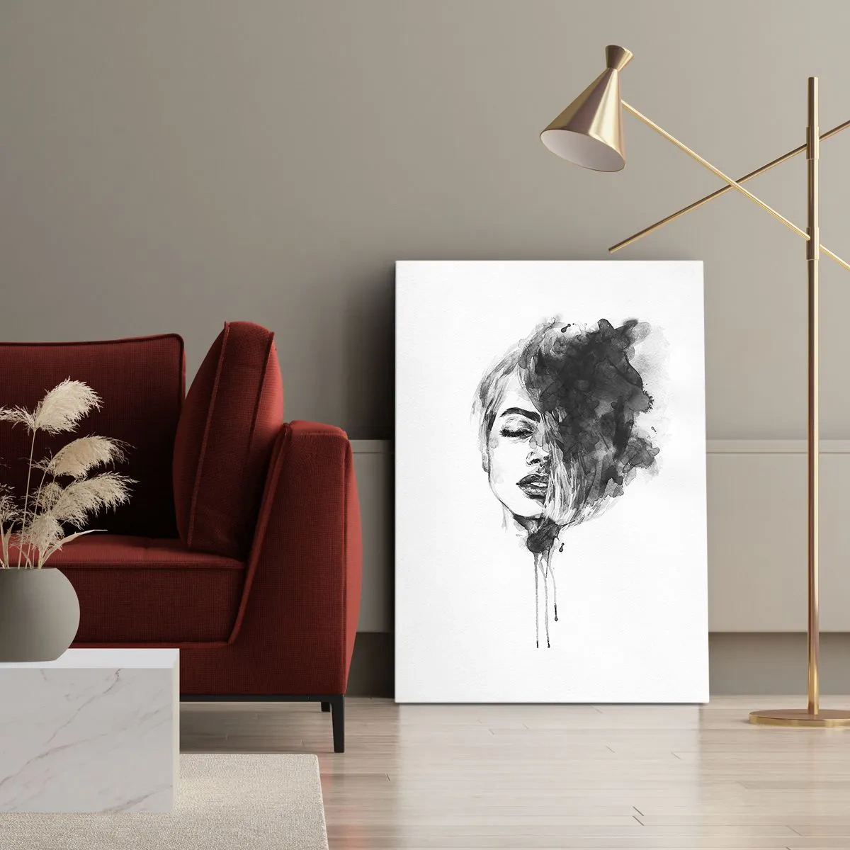 Obraz na płótnie - O czym marzy dziewczyna - 45x80 cm