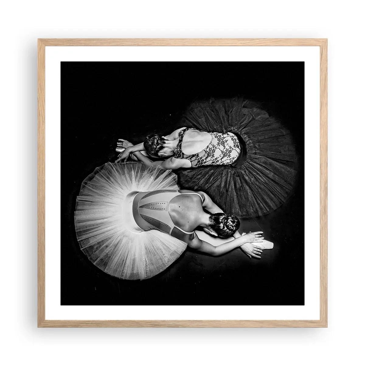 Plakat w ramie jasny dąb - Jin i jang – idealna równowaga - 60x60 cm