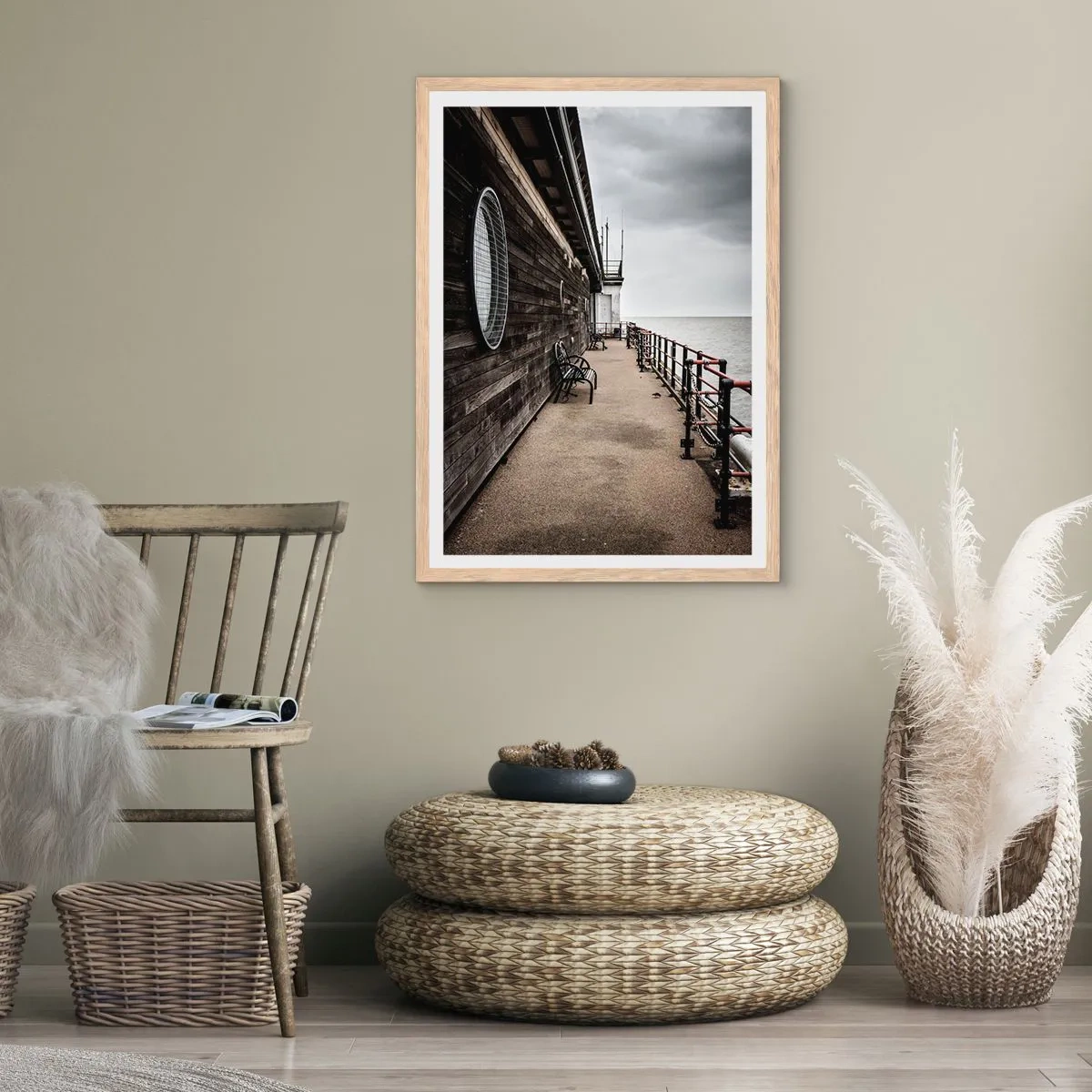 Plakat w ramie jasny dąb - Czas zatrzymany - 50x70 cm