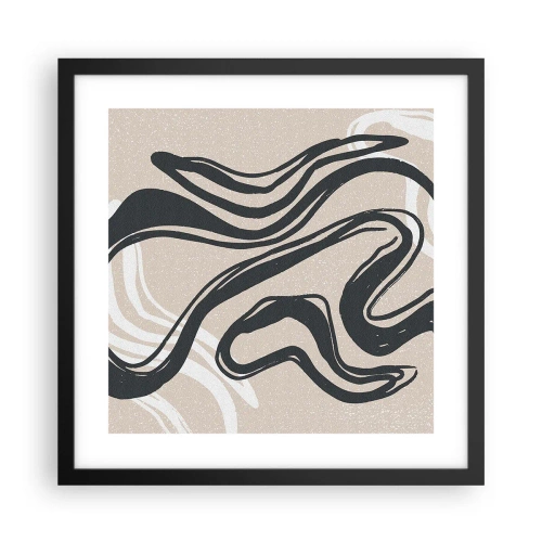 Plakat w czarnej ramie - Ekspresja zwielokrotniona - 40x40 cm