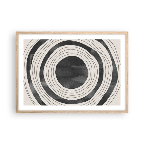 Plakat w ramie jasny dąb - W samo sedno - 70x50 cm