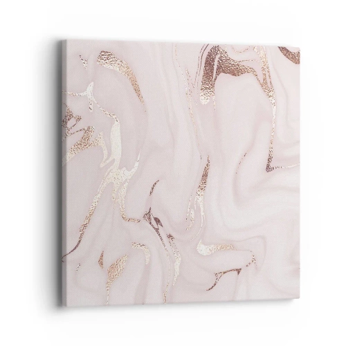 Obraz na płótnie - W różowym szale - 40x40 cm