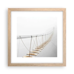 Plakat w ramie jasny dąb - Dokąd cię zaprowadzi? - 30x30 cm