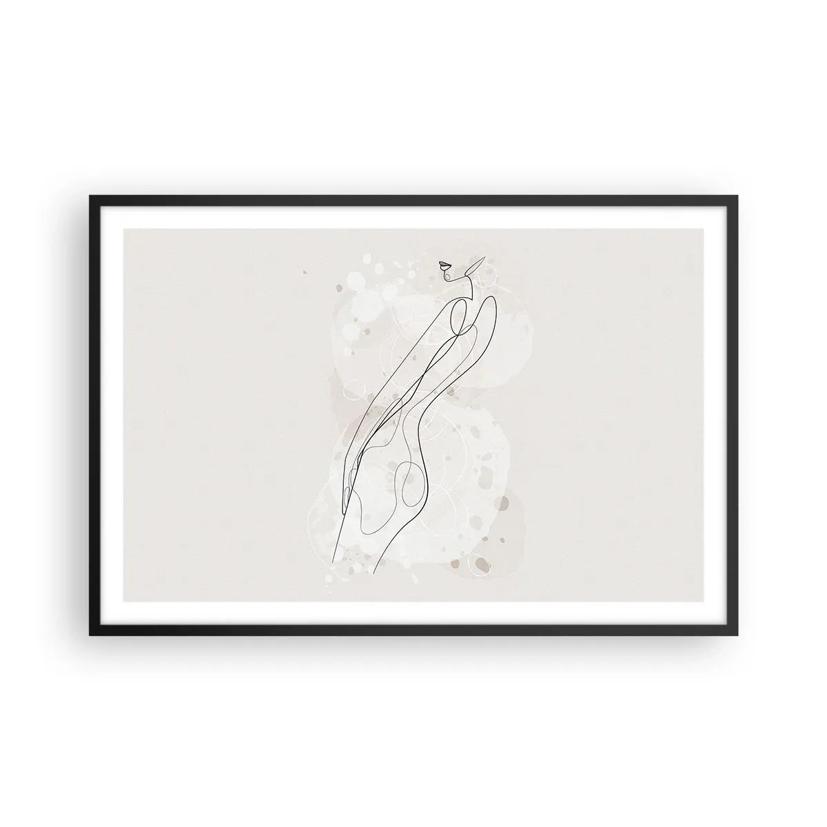 Plakat w czarnej ramie - Pobłądzić spojrzeniem - 91x61 cm