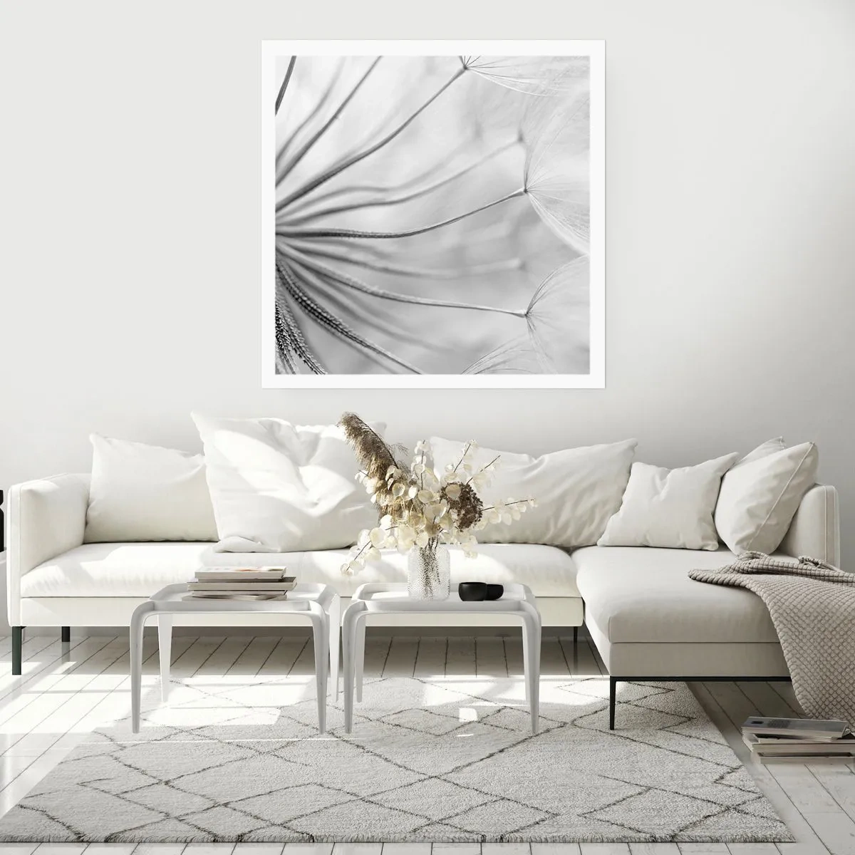 Plakat - Dmuchawce, latawce - 60x60 cm