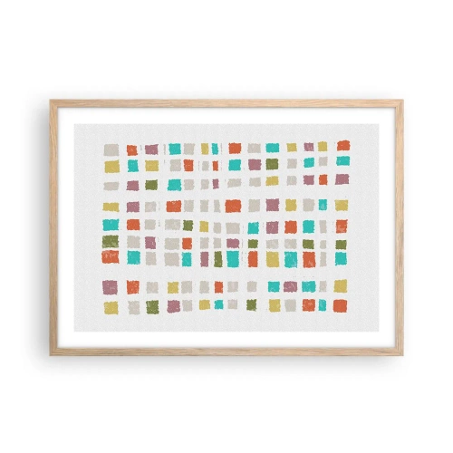 Plakat w ramie jasny dąb - Nieznana gra - 70x50 cm