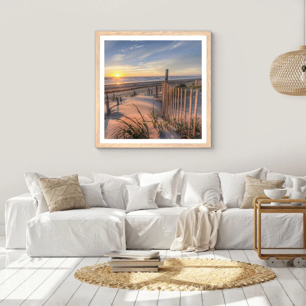 Plakat w ramie jasny dąb - Blask i cień wiatru - 40x40 cm