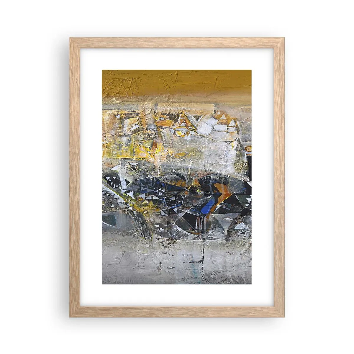 Plakat w ramie jasny dąb - Wszystko się poukłada - 30x40 cm