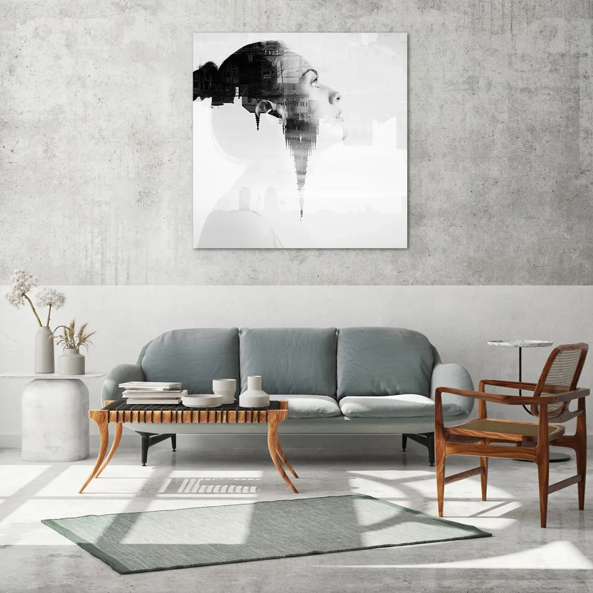 Obraz na szkle - Po dwóch stronach szyby - 30x30 cm