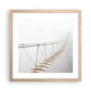 Plakat w ramie jasny dąb - Dokąd cię zaprowadzi? - 40x40 cm
