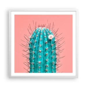 Plakat w białej ramie - Tylko patrz - 60x60 cm