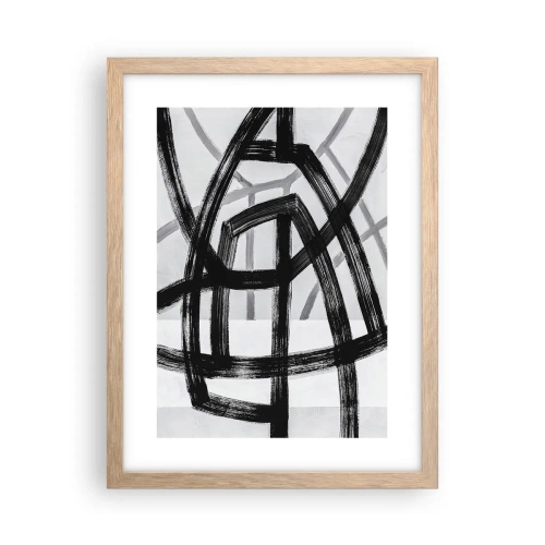 Plakat w ramie jasny dąb - Budowanie głębi - 30x40 cm