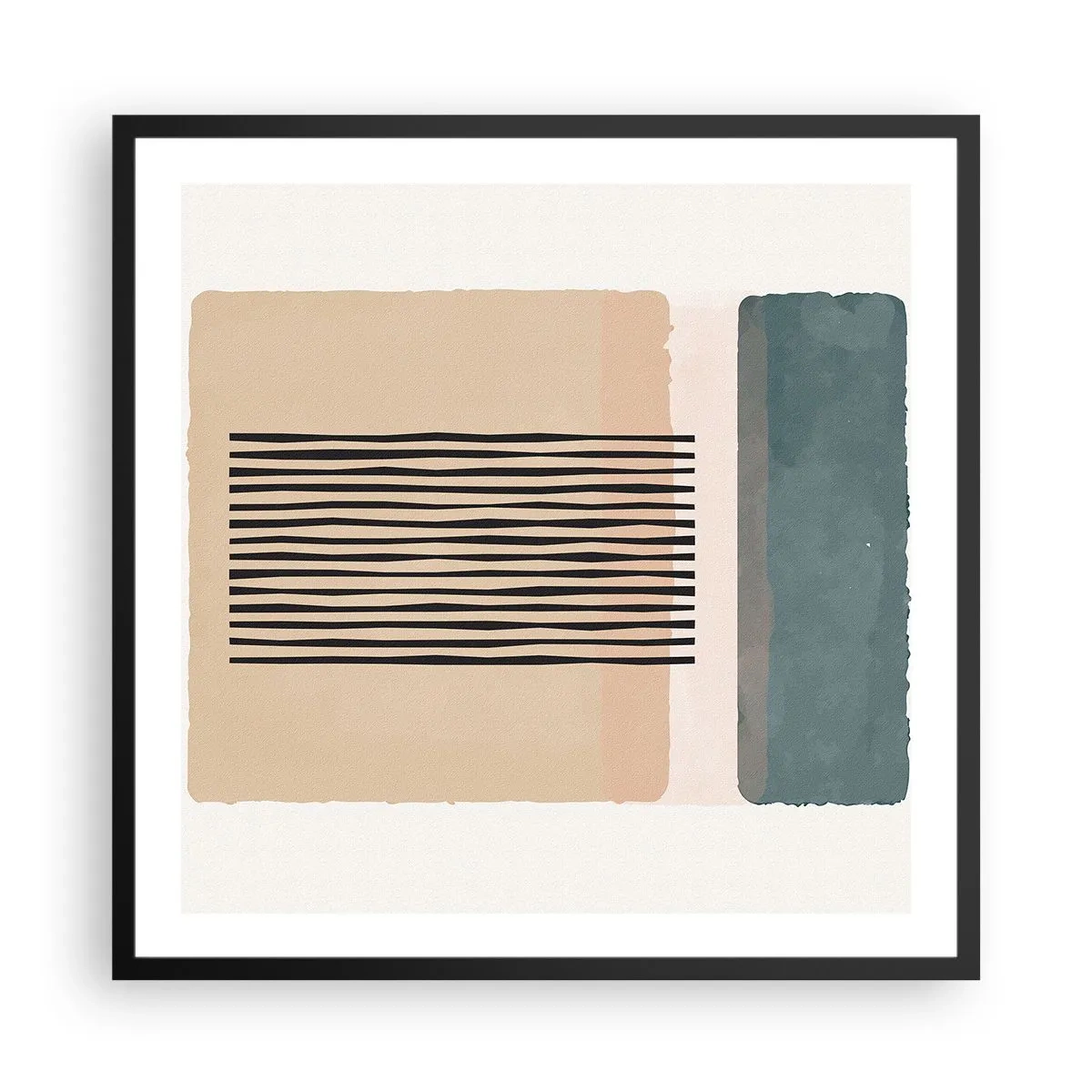 Plakat w czarnej ramie - Wszystko w porządku - 60x60 cm