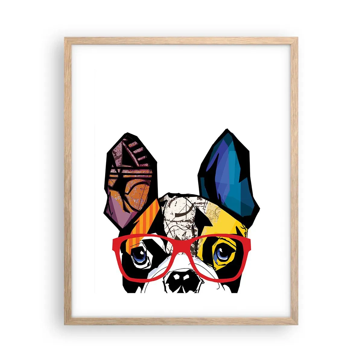 Plakat w ramie jasny dąb - Intelektualista - 40x50 cm