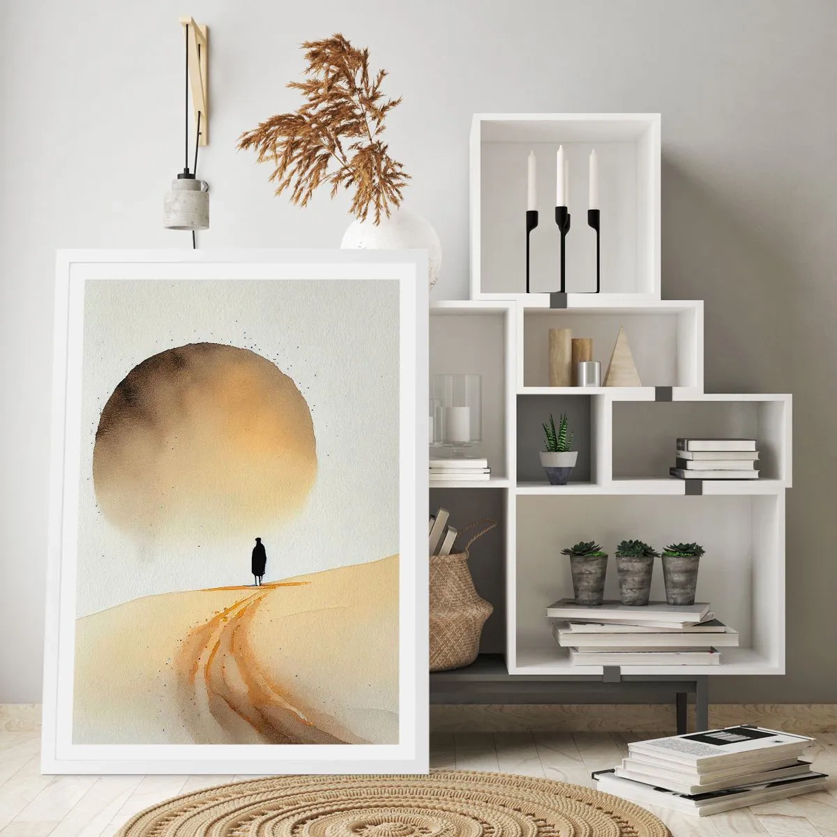 Plakat w białej ramie - Zawsze tęsknota - 70x100 cm