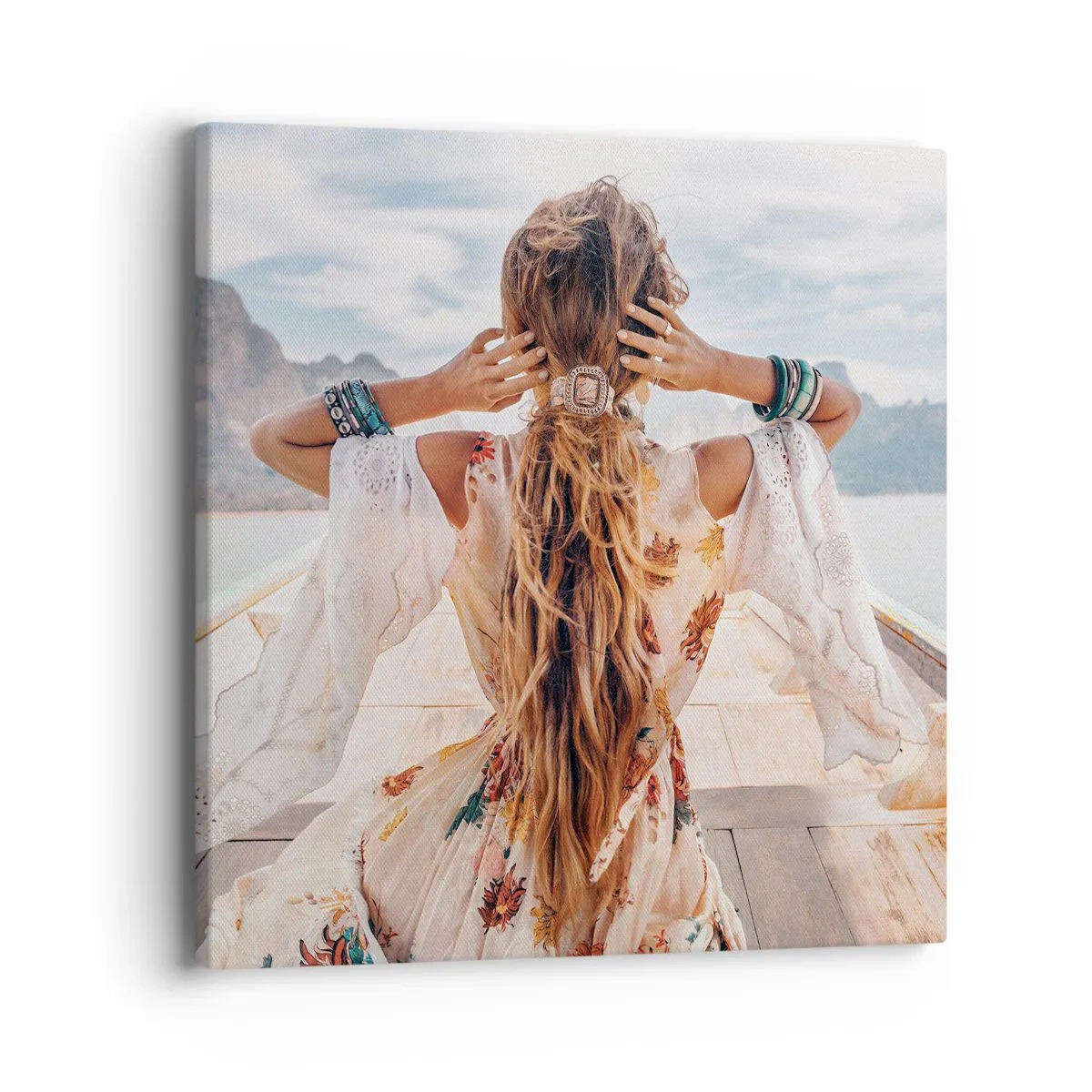 Obraz na płótnie - W drodze ku szczęściu - 40x40 cm