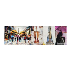 Fototapeta Próbka Premium Canvas - Jesienią szczególnie piękny - Miasto, Paryż, Wieża Eiffla - 100x30 cm