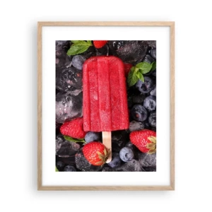 Plakat w ramie jasny dąb - Smak gorącego lata - 40x50 cm