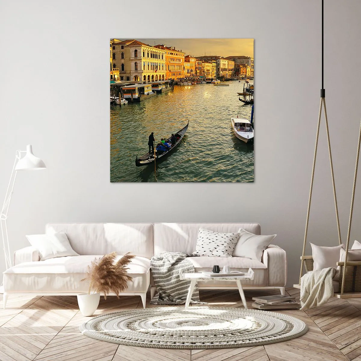 Obraz na płótnie - Po słonecznej stronie ulicy - 40x40 cm