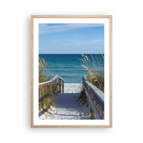 Plakat w ramie jasny dąb - W słońcu, na wietrze - 50x70 cm