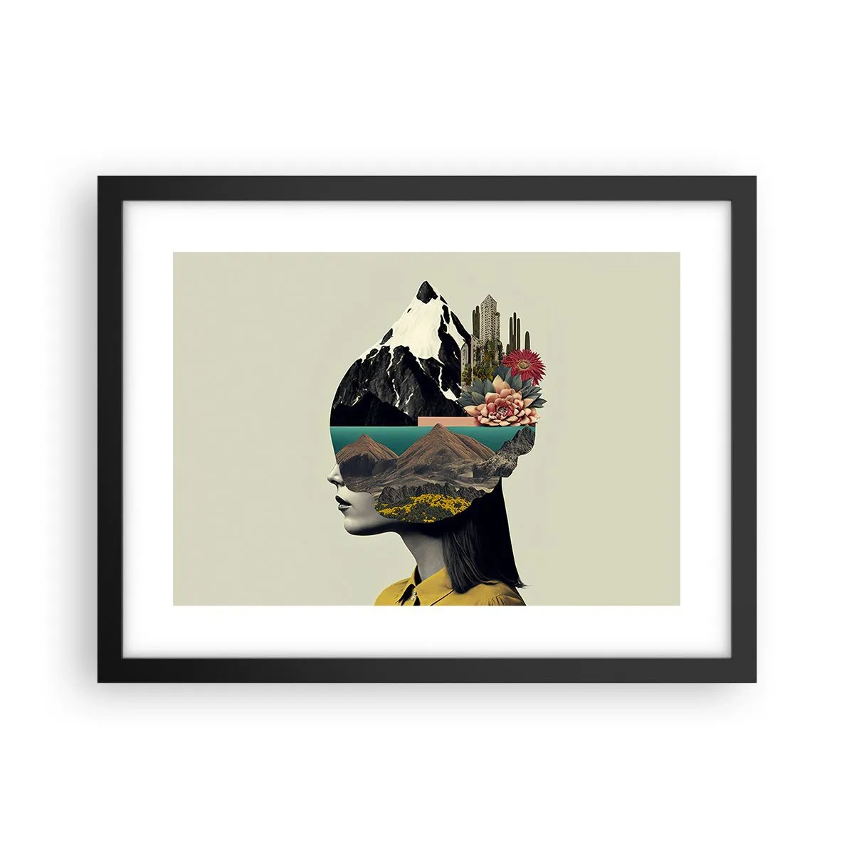 Plakat w czarnej ramie - Kobieta – zawsze tajemnica - 40x30 cm