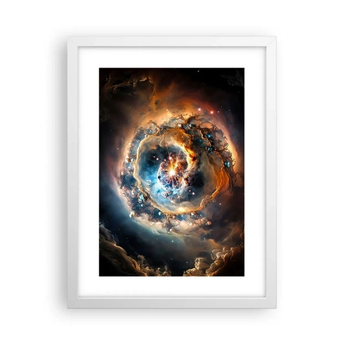 Plakat w białej ramie - Początek - 30x40 cm