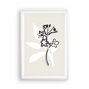 Plakat w białej ramie - Szkic do zielnika - 61x91 cm