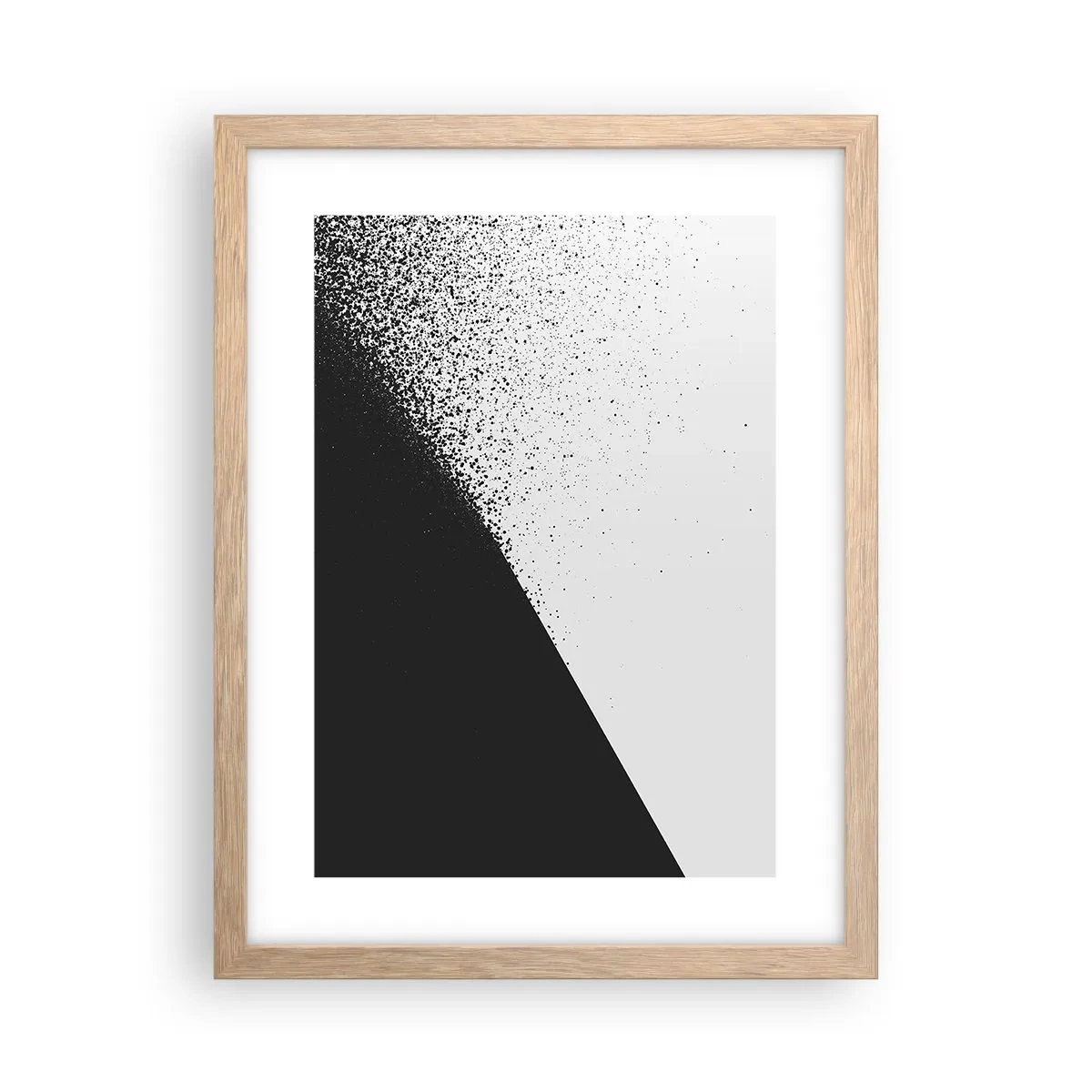 Plakat w ramie jasny dąb - Coraz szybciej, coraz więcej - 30x40 cm