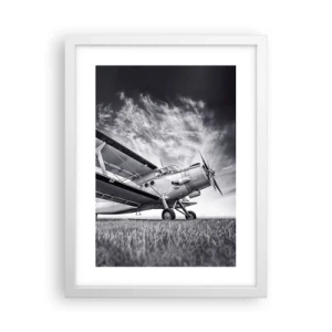 Plakat w białej ramie - Skrzydlaty wędrowiec - 30x40 cm