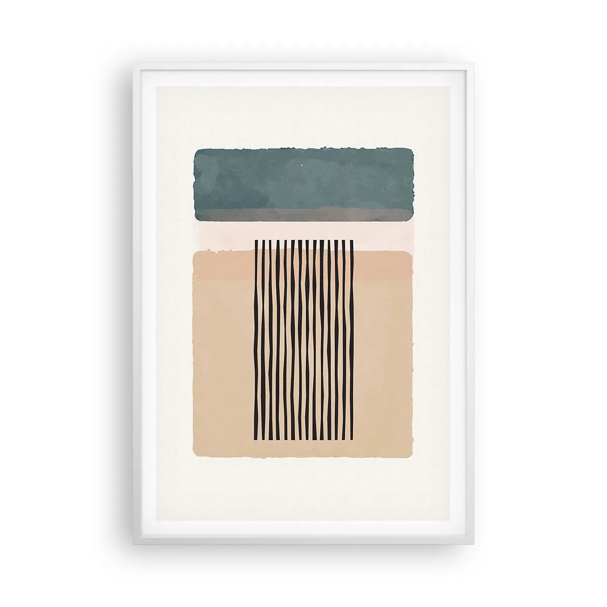 Plakat w białej ramie - Wszystko w porządku - 70x100 cm