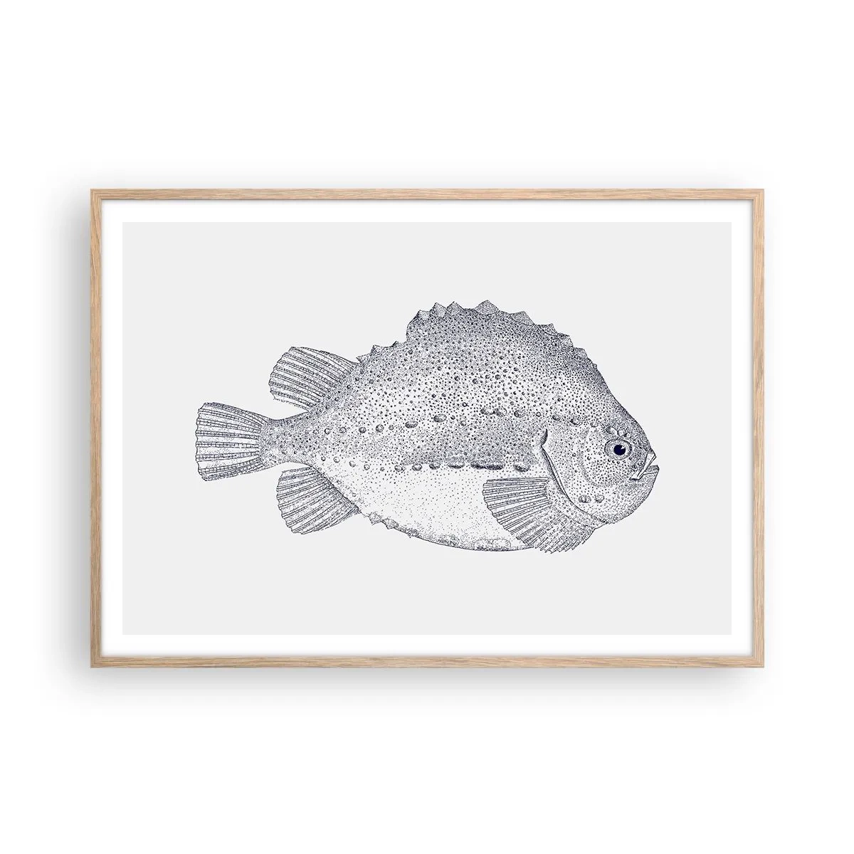 Plakat w ramie jasny dąb - Do albumu przyrodnika - 100x70 cm