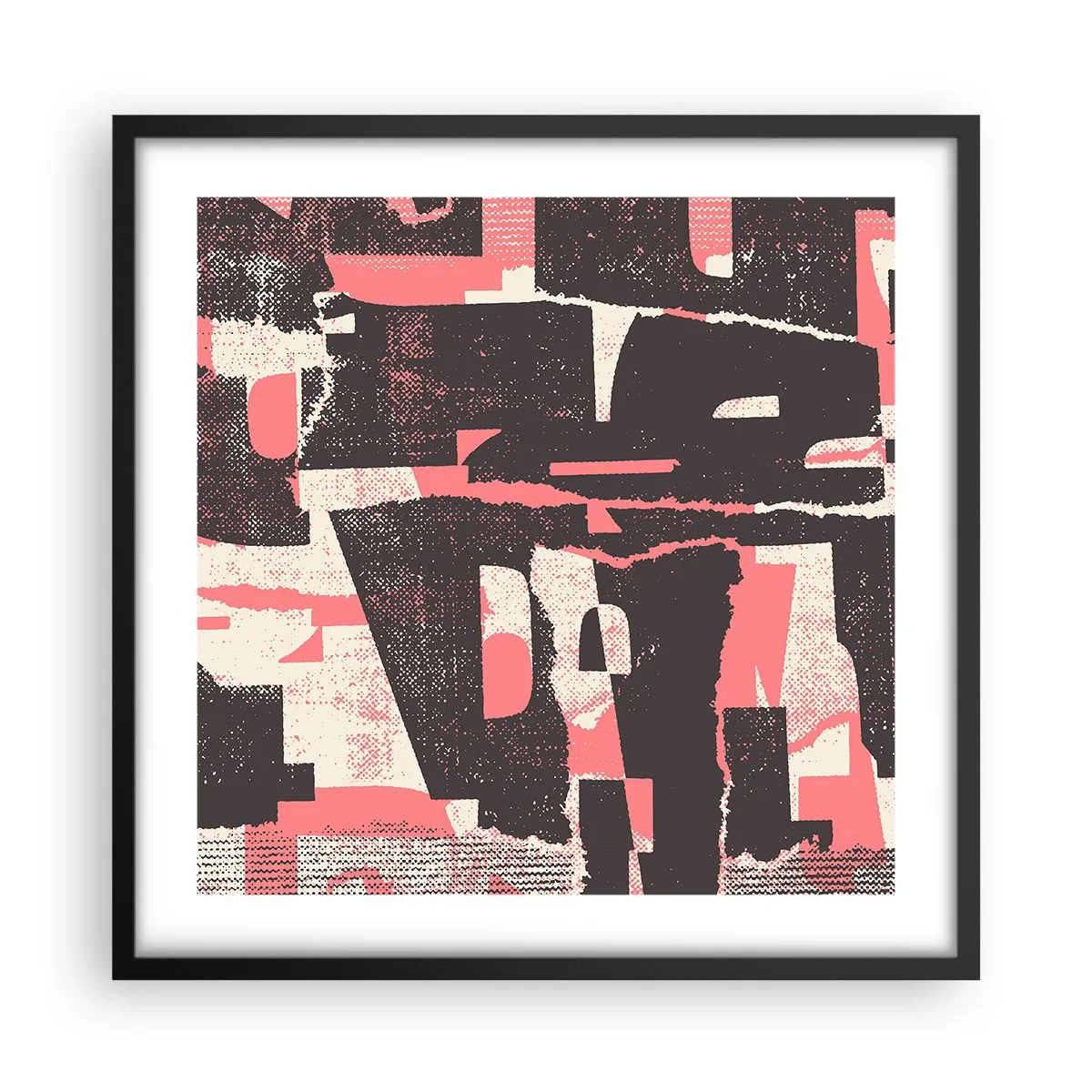 Plakat w czarnej ramie - Cały ten zgiełk - 50x50 cm