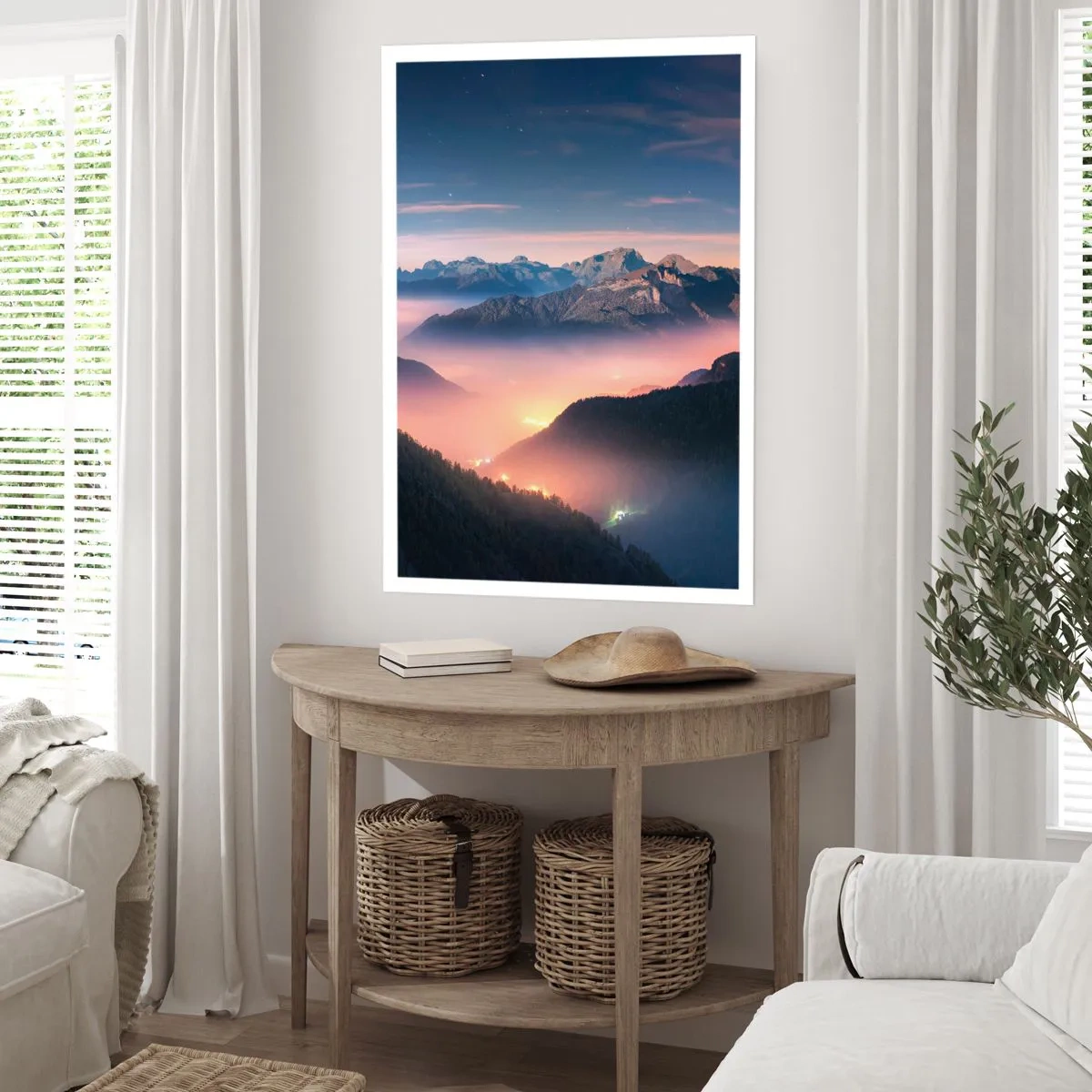 Plakat - Światło w dolinach - 61x91 cm