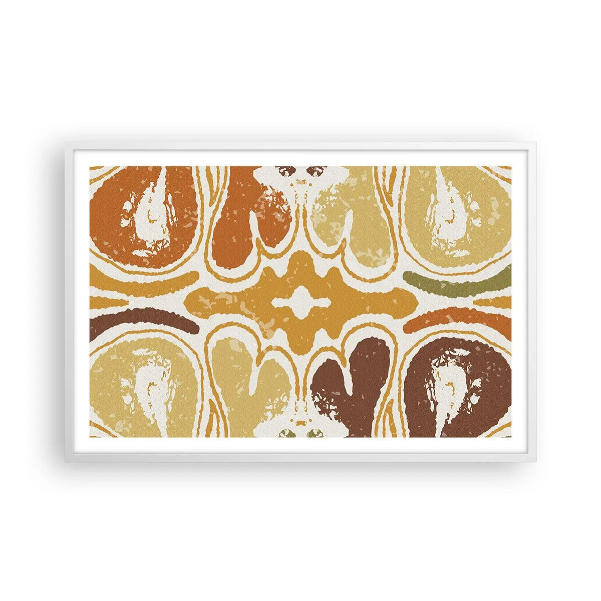 Plakat w białej ramie - Abstrakcja sentymentalna - 91x61 cm