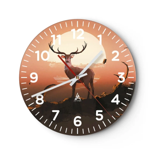 Zegar ścienny - Ta noc do innych jest niepodobna - 40x40 cm