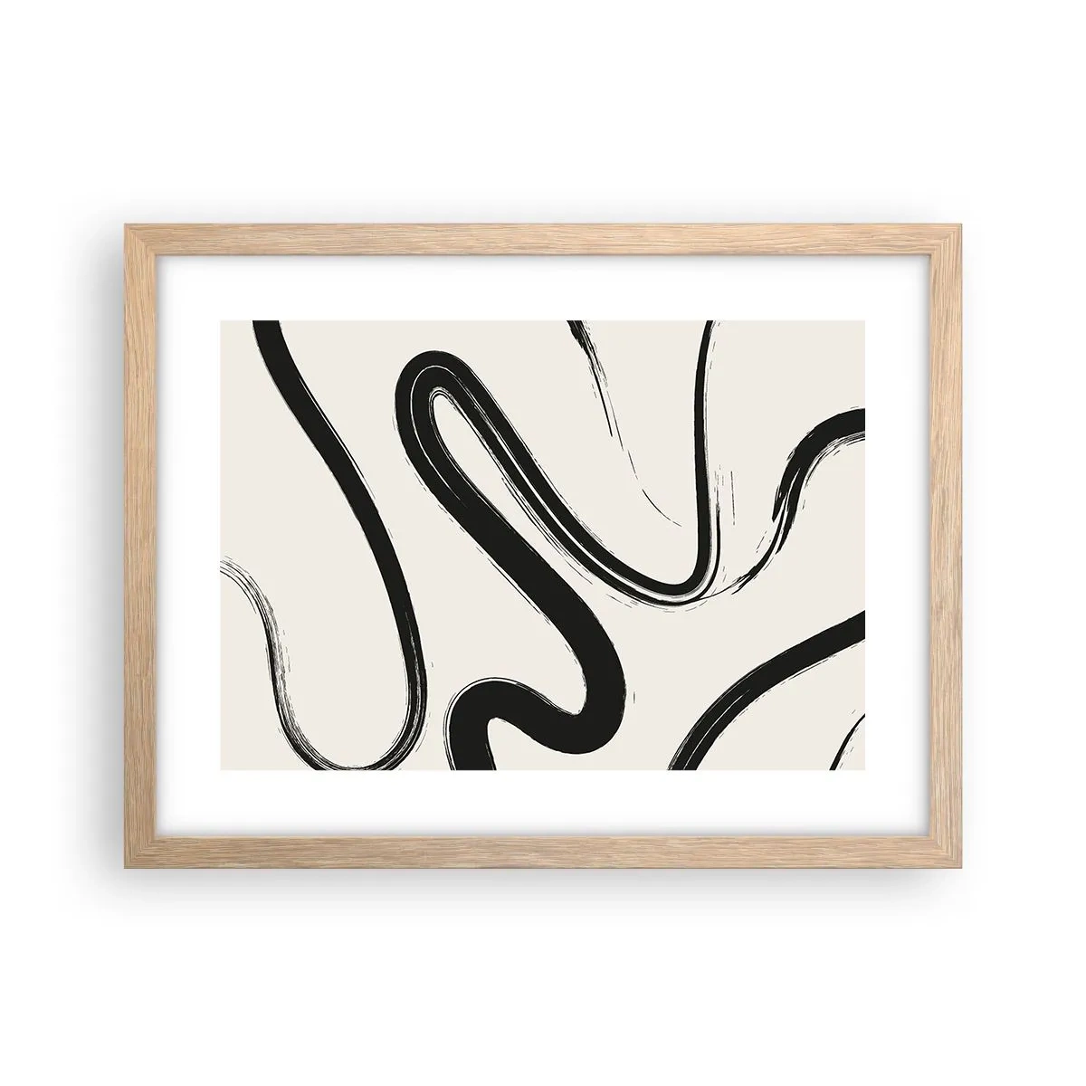 Plakat w ramie jasny dąb - Czarno-biała fanaberia - 40x30 cm