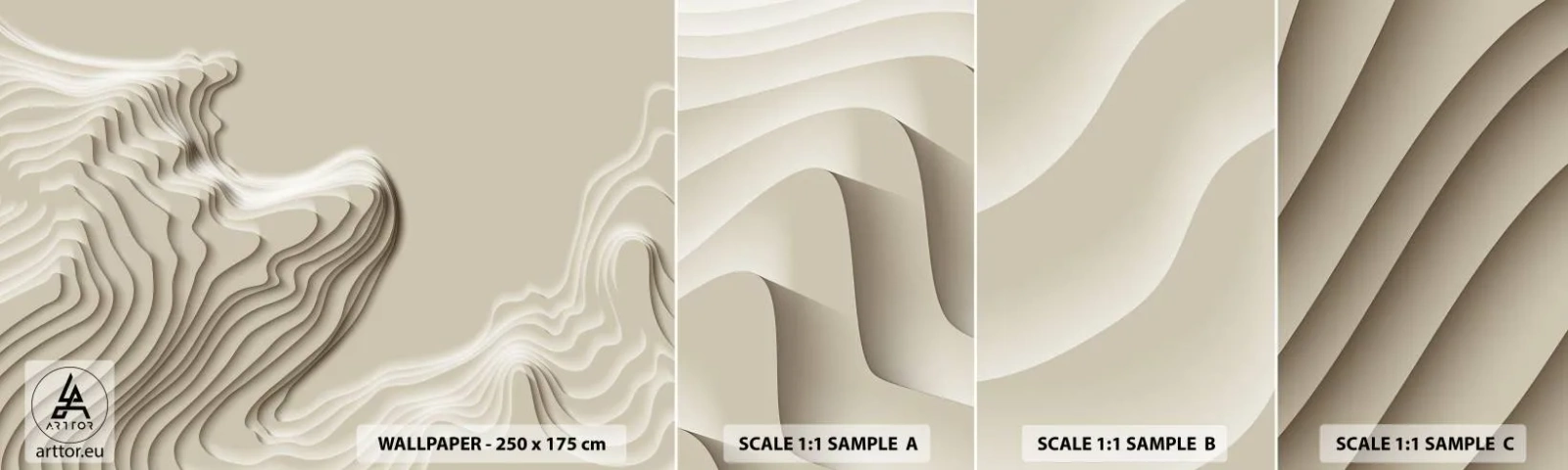 Fototapeta Próbka Standard Eco - Topografia sztuki - Abstrakcja, Sztuka, 3D - 100x30 cm
