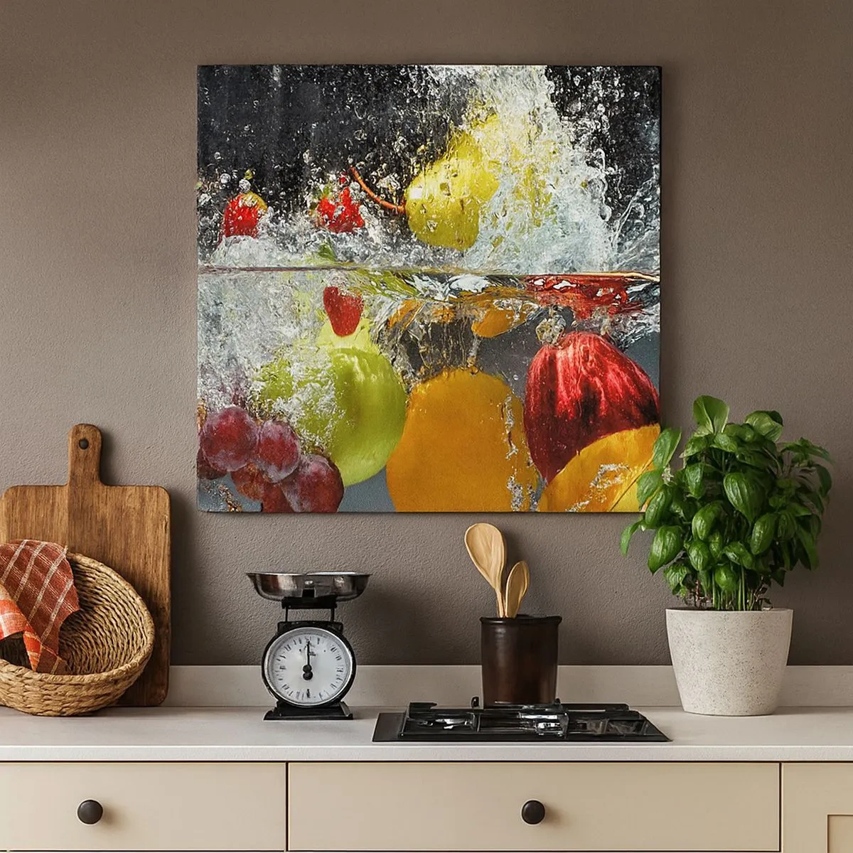 Obraz na płótnie - Owocowe orzeźwienie - 30x30 cm