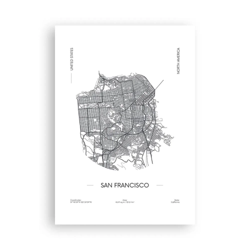 Plakat - Anatomia San Francisco - 70x100 cm